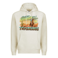 Oatmeal Heather cowboy in training Premium Hoodie - texasbilliewilder