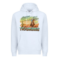 White cowboy in training Premium Hoodie - texasbilliewilder