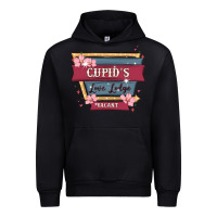 Black cupid's love lodge Urban Hoodie - MaliasSmallBusiness