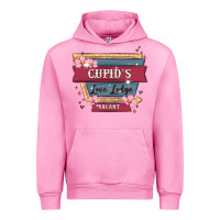 Fuchsia Pink cupid's love lodge Urban Hoodie - MaliasSmallBusiness