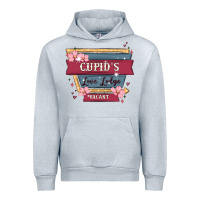 Heather Grey cupid's love lodge Urban Hoodie - MaliasSmallBusiness