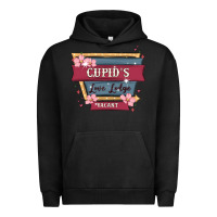 Pigment Black cupid's love lodge Urban Hoodie - MaliasSmallBusiness