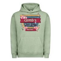 Pigment Oil Green cupid's love lodge Urban Hoodie - MaliasSmallBusiness