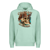 Seafoam cowboy killer with skull Premium Hoodie - texasbilliewilder