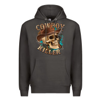 Smoke cowboy killer with skull Premium Hoodie - texasbilliewilder