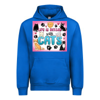 Cobalt life is better with cats Urban Hoodie - MaliasSmallBusiness