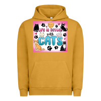 Pigment Peanut Butter life is better with cats Urban Hoodie - MaliasSmallBusiness