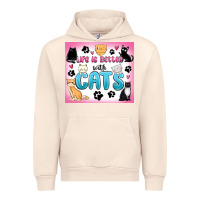 Sandshell life is better with cats Urban Hoodie - MaliasSmallBusiness