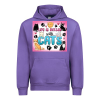 Tulip life is better with cats Urban Hoodie - MaliasSmallBusiness