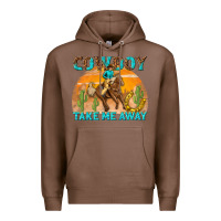 Chestnut cowboy take me away Premium Hoodie - texasbilliewilder