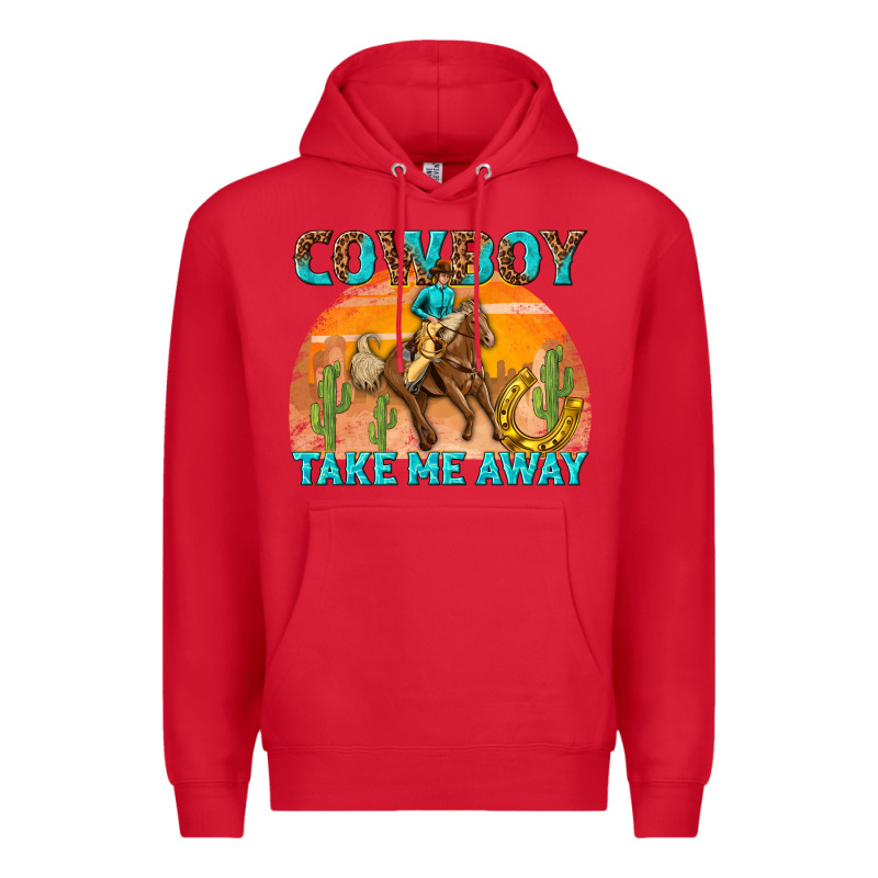 Cowboy Take Me Away Premium Hoodie by texasbilliewilder | Teevron