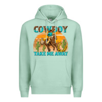 Seafoam cowboy take me away Premium Hoodie - texasbilliewilder