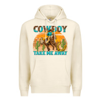 Tofu cowboy take me away Premium Hoodie - texasbilliewilder