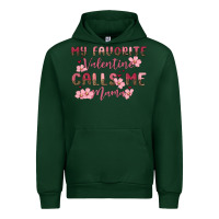 Forest Green my favorite valentine calls me mama Urban Hoodie - MaliasSmallBusiness