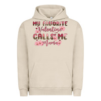 Pigment French Oak my favorite valentine calls me mama Urban Hoodie - MaliasSmallBusiness