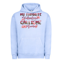 Pigment Grape Ice my favorite valentine calls me mama Urban Hoodie - MaliasSmallBusiness