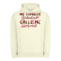 Pigment Pistachio my favorite valentine calls me mama Urban Hoodie - MaliasSmallBusiness