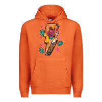 Carrot cowgirl with lightning bolt Premium Hoodie - texasbilliewilder