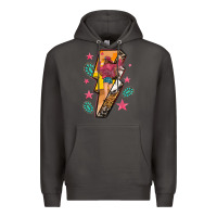 Smoke cowgirl with lightning bolt Premium Hoodie - texasbilliewilder
