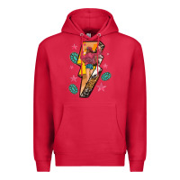 Cardinal cowgirl with lightning bolt Premium Hoodie - texasbilliewilder