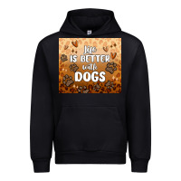 Black life is better with dogs Urban Hoodie - MaliasSmallBusiness