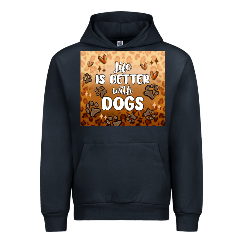 Life Is Better With Dogs Urban Hoodie by MaliasSmallBusiness | Teevron
