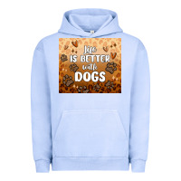 Pigment Grape Ice life is better with dogs Urban Hoodie - MaliasSmallBusiness
