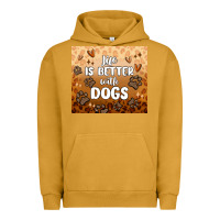 Pigment Peanut Butter life is better with dogs Urban Hoodie - MaliasSmallBusiness