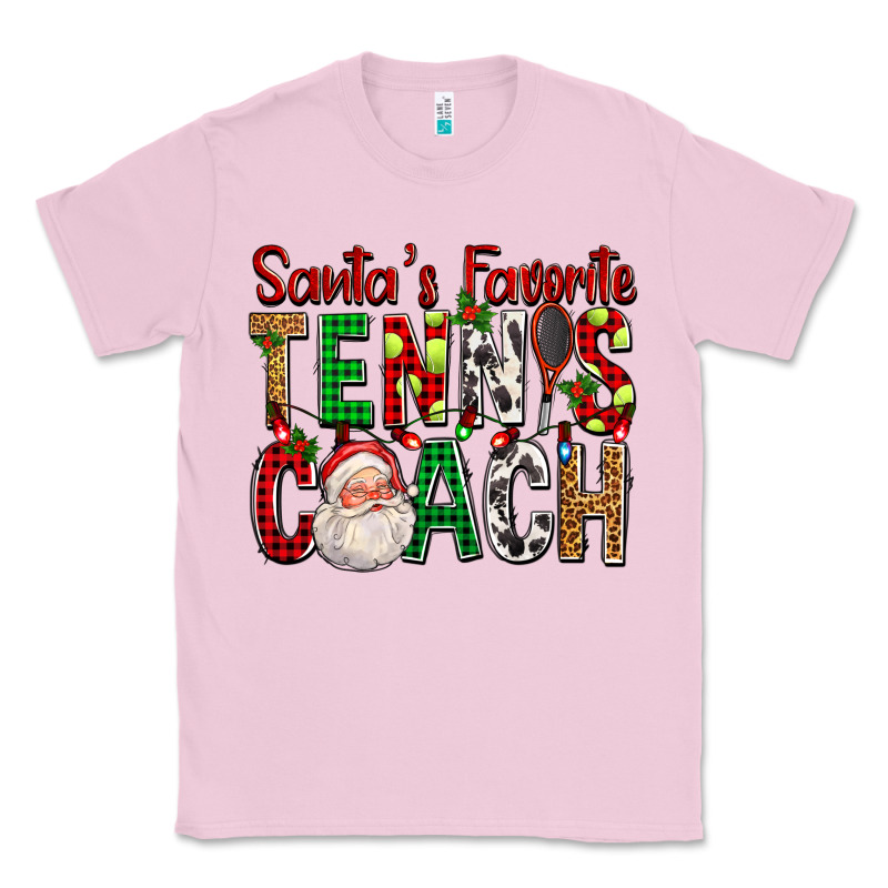 Santa's Favorite Tennis Coach For Christmas Classic Tee by FaDigitalArtStudio | Teevron