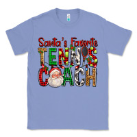 Colony Blue Santa's Favorite Tennis Coach For Christmas Classic Tee - FaDigitalArtStudio