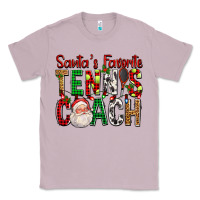 Lilac Santa's Favorite Tennis Coach For Christmas Classic Tee - FaDigitalArtStudio