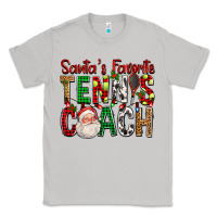 Moon Dust Santa's Favorite Tennis Coach For Christmas Classic Tee - FaDigitalArtStudio