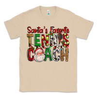 Mushroom Santa's Favorite Tennis Coach For Christmas Classic Tee - FaDigitalArtStudio