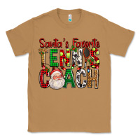 Toasted Coconut Santa's Favorite Tennis Coach For Christmas Classic Tee - FaDigitalArtStudio