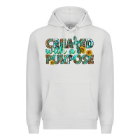 Dove Grey created with a purpose Premium Hoodie - texasbilliewilder