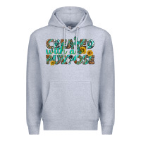 Heather Grey created with a purpose Premium Hoodie - texasbilliewilder