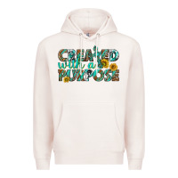 Pale Pink created with a purpose Premium Hoodie - texasbilliewilder