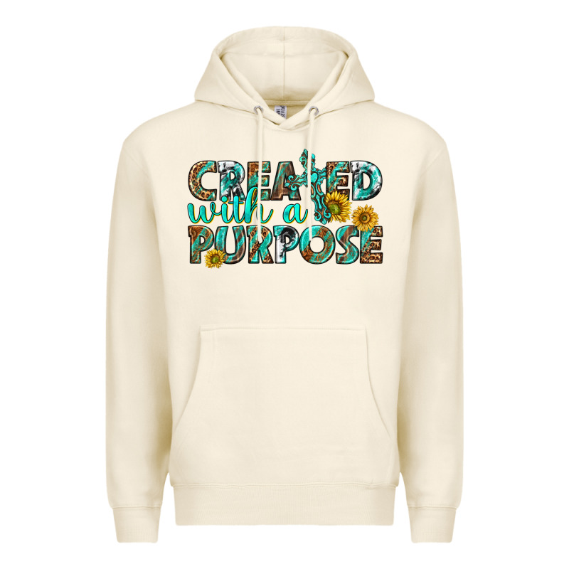 Created With A Purpose Premium Hoodie by texasbilliewilder | Teevron