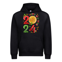 Black happy new year 2024 Urban Hoodie - MaliasSmallBusiness