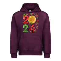 Mauve Wine happy new year 2024 Urban Hoodie - MaliasSmallBusiness