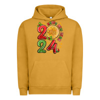 Pigment Peanut Butter happy new year 2024 Urban Hoodie - MaliasSmallBusiness