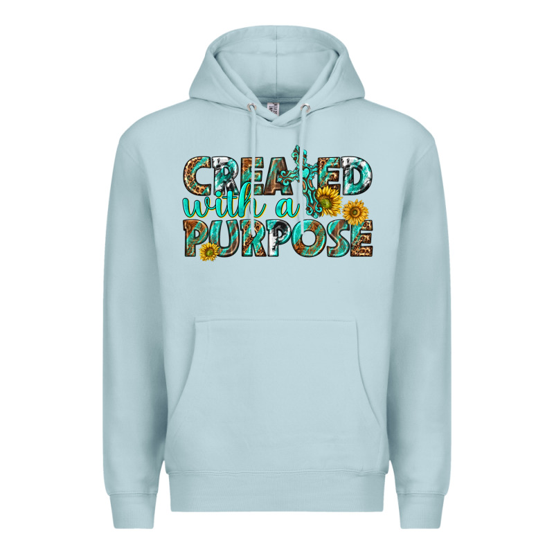 Created With A Purpose Premium Hoodie by texasbilliewilder | Teevron