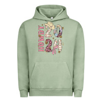 Pigment Oil Green howdy 2024 Urban Hoodie - MaliasSmallBusiness