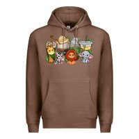 Chestnut cute baby safari animals coffee cups Premium Hoodie - texasbilliewilder