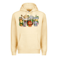 Pina Colada cute baby safari animals coffee cups Premium Hoodie - texasbilliewilder