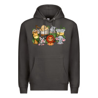 Smoke cute baby safari animals coffee cups Premium Hoodie - texasbilliewilder