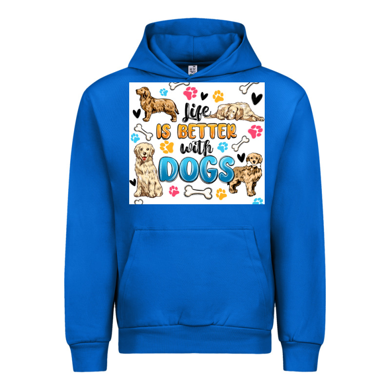 Life Is Better With Dogs Urban Hoodie by MaliasSmallBusiness | Teevron