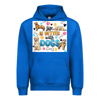 Cobalt life is better with dogs Urban Hoodie - MaliasSmallBusiness