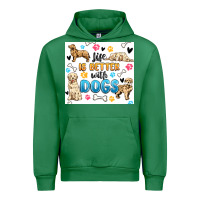 Emerald life is better with dogs Urban Hoodie - MaliasSmallBusiness