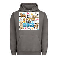 Pigment Tornado life is better with dogs Urban Hoodie - MaliasSmallBusiness